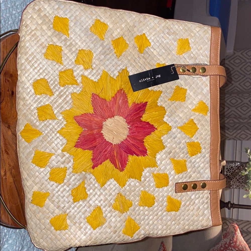 Olivia & joy, Wicker/rattan tote bag.